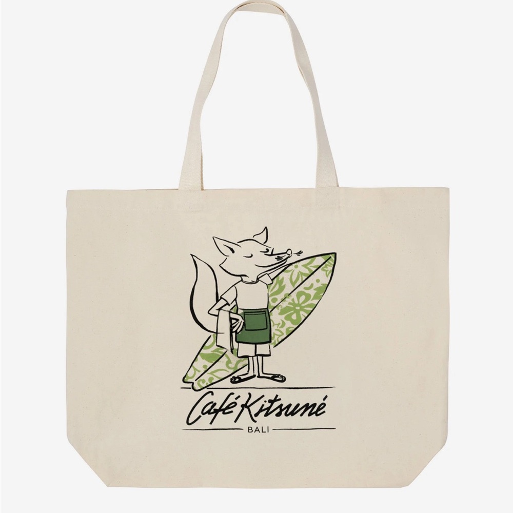 Madison Kitsune Cafe Kitsune Bali Surf Fox tote Exclusive BNWT